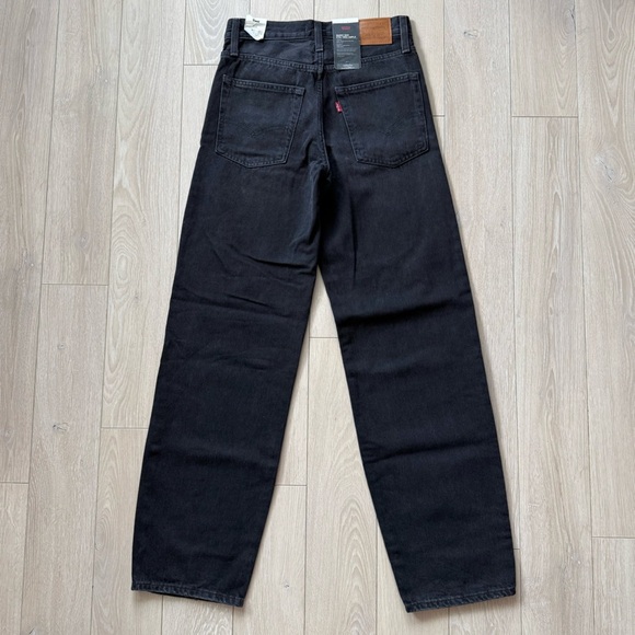 NWT Levi’s Baggy Dad High Rise Black Jeans Women’s Size 24 - Picture 10 of 15